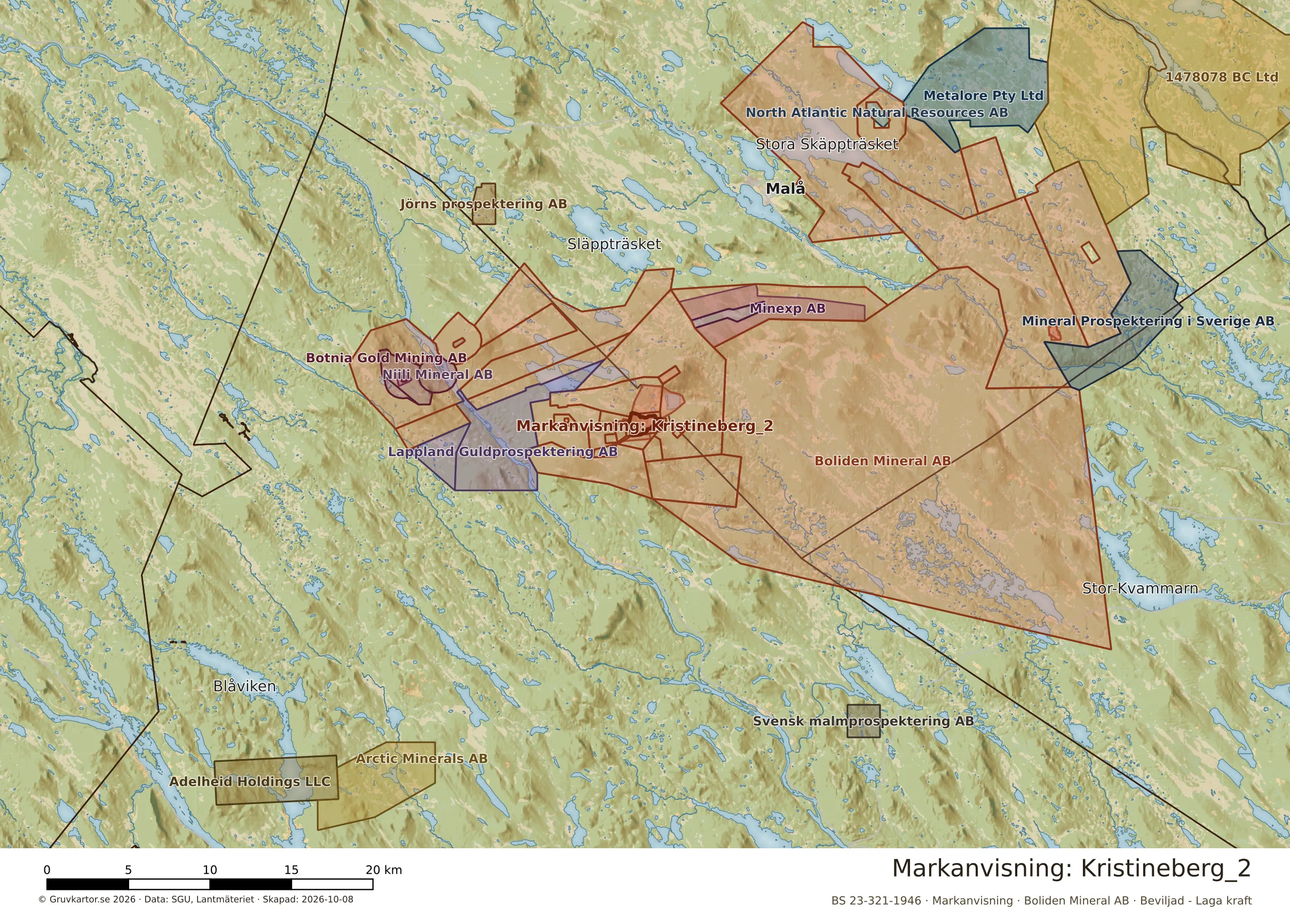 Översiktskarta över Kristineberg_2 i sitt landskap
